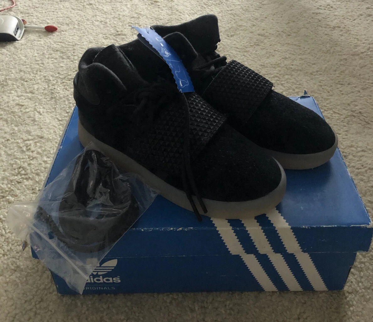 Adidas Tubular Invader Strap C Shoes Kids Boys Size 1