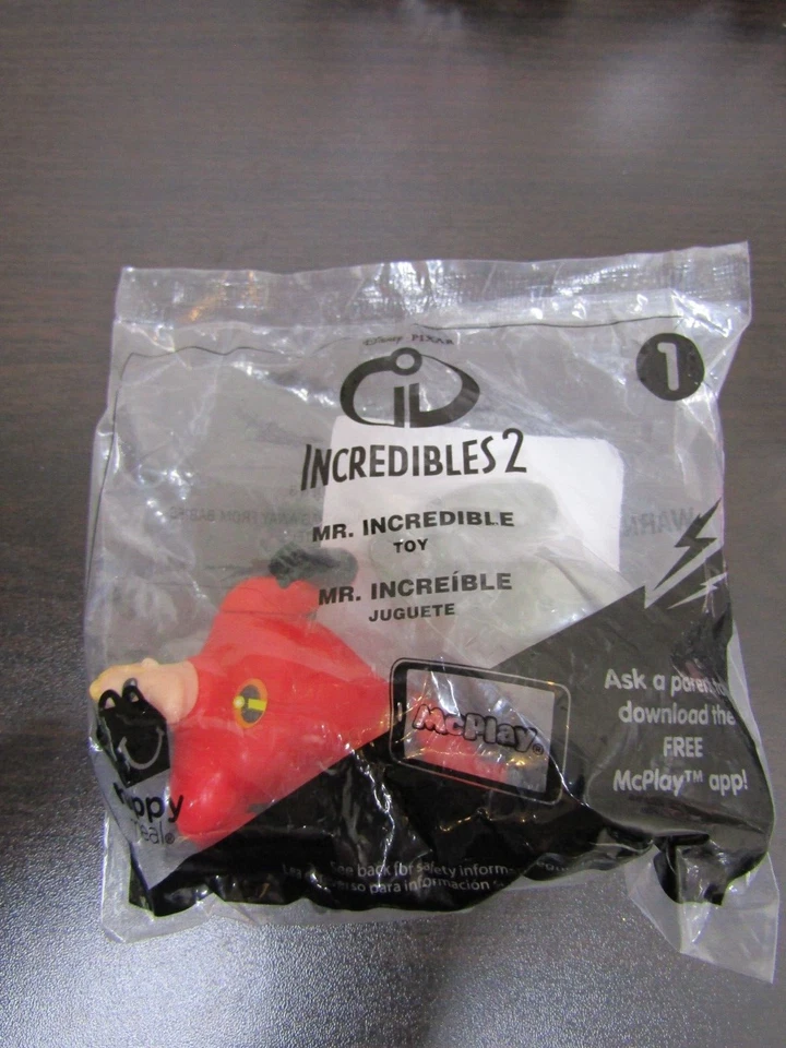 Nuevos Increíbles 2 Juguetes McDonald's Happy Meal 2018 Lote de 7 (1,2,3,4,5,7,9) Foto 2 de 4