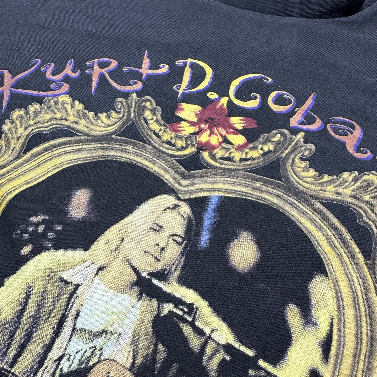 Vintage Nirvana T-Shirt Mens Large Kurt Cobain The Sun Is Vintage Nirvana T-Shirt Mens Large Kurt Cobain The Sun Is