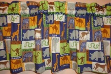 New custom valance ZOO animals MONKEY hippo ELEPHANT camel ZEBRA snake