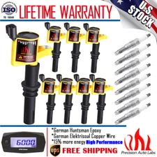 8 Pack Ignition Coil & Spark Plugs For Ford 4.6L/5.4L 3-Valve Explorer F150-F550