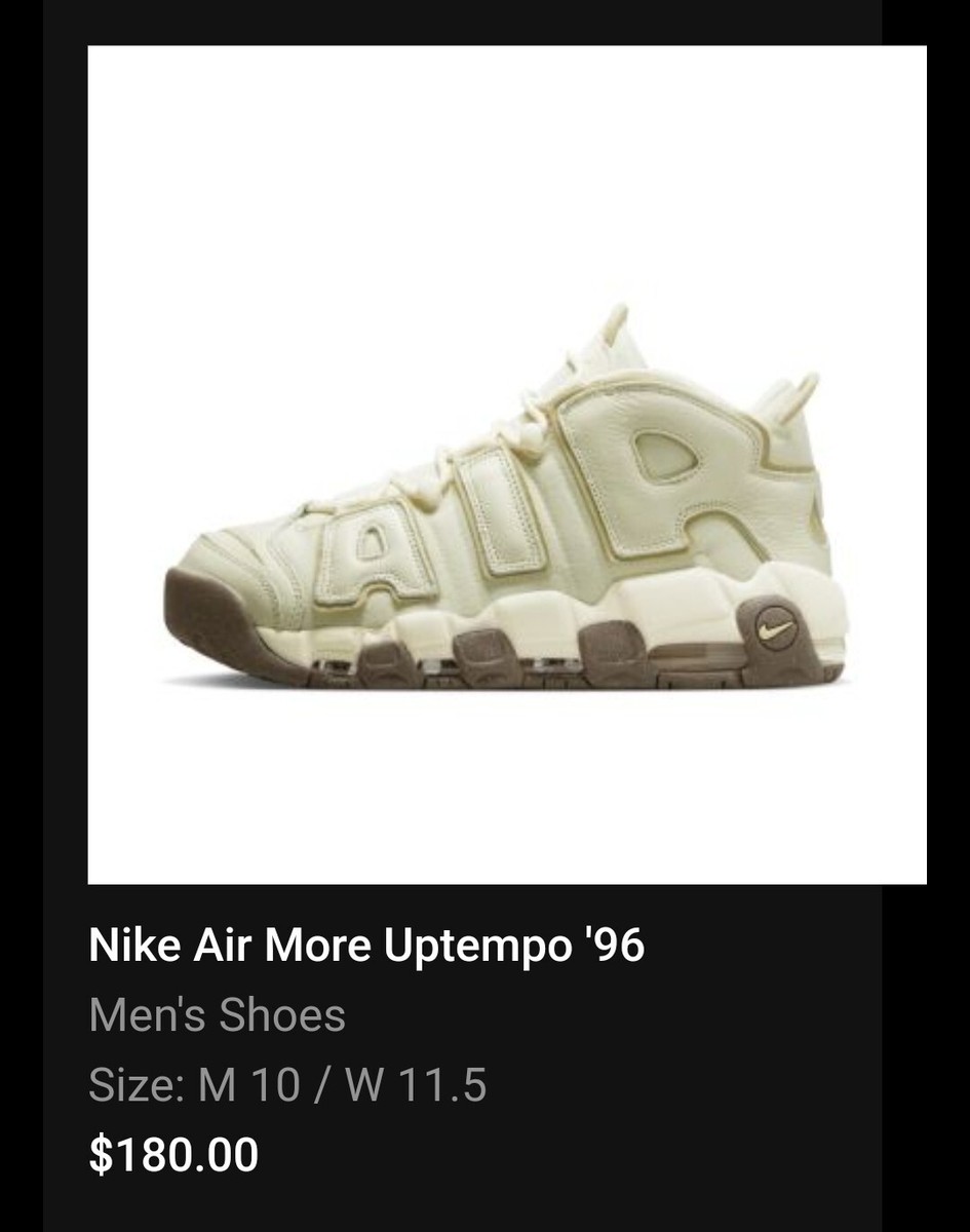 Size 10 - Nike Air More Uptempo '96 Mid Coconut Milk | eBay