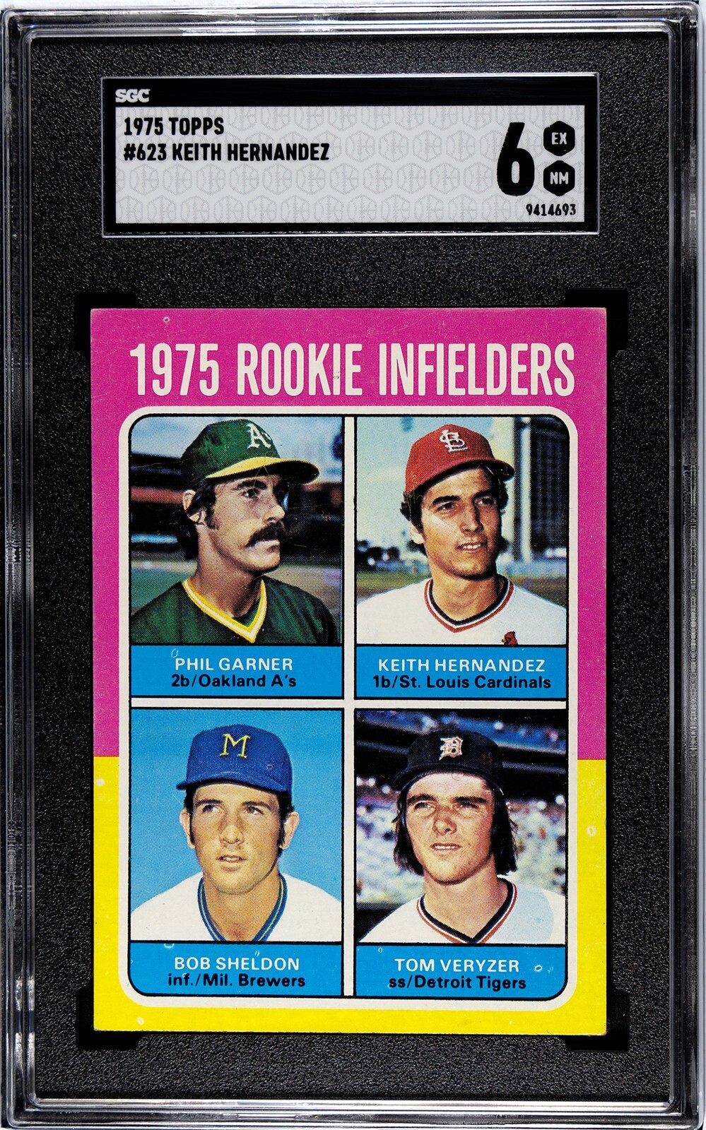 1975 Topps Rookie Infielders #623 Keith Hernandez - Graded SGC 6 EX/NM
