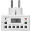 Temporizador-programable-digital-IP20-con-enchufe-Blanco miniatura 2
