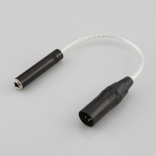 4-Pin XLR Male Balanced to 1/4 1/8 Female Headphone Cable TRS Audio Adapter 10CM