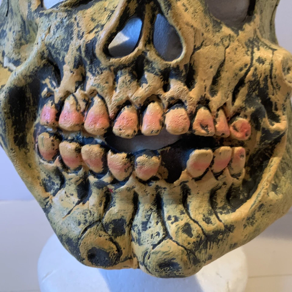 Skull Mask Adult Halloween Costume Accessory Skeleton One Size 3 Small Skulls - Image 2 of 4