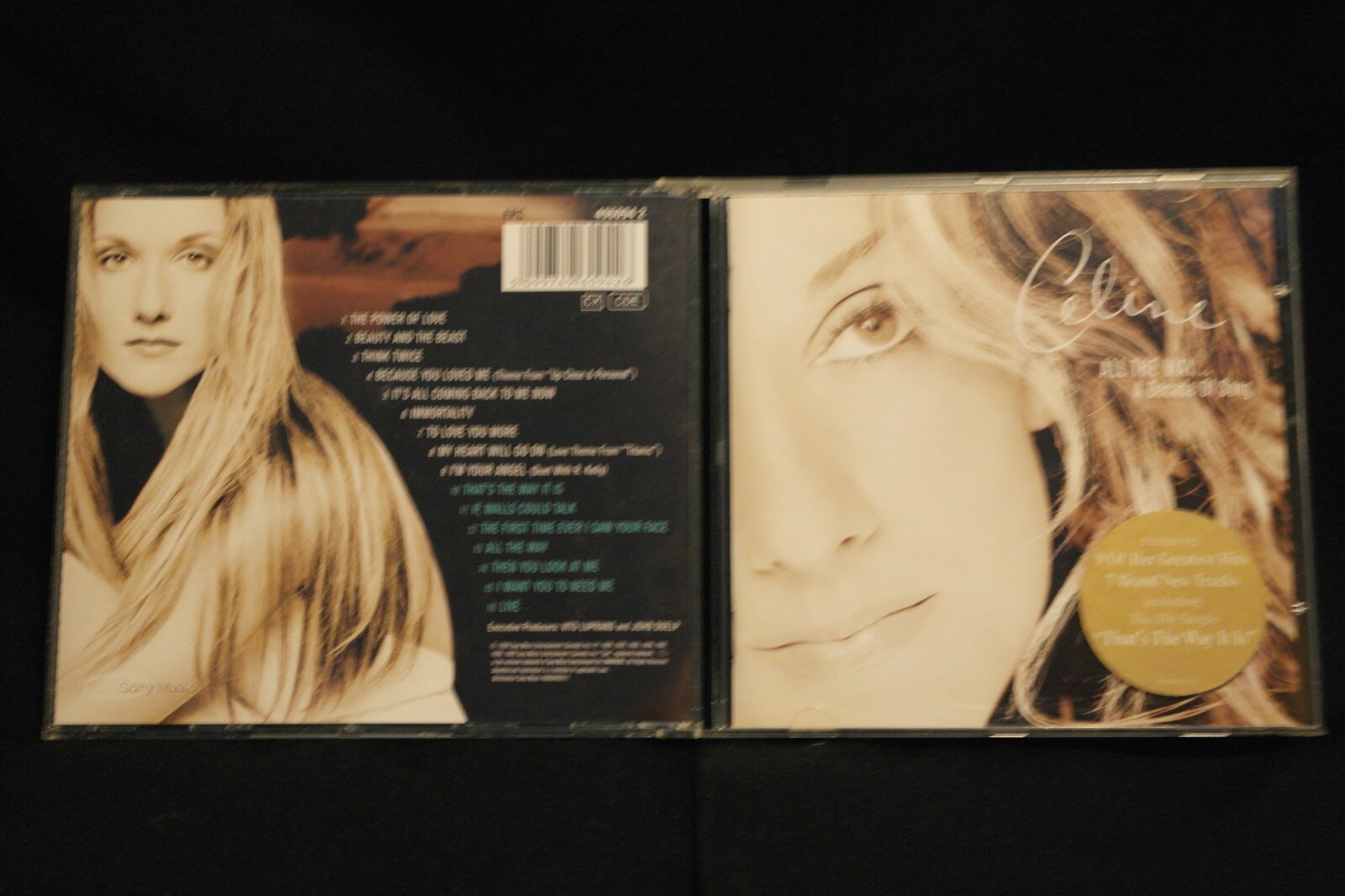 CELINE DION ALL THEY WAY A DECADE OF SONG CD
