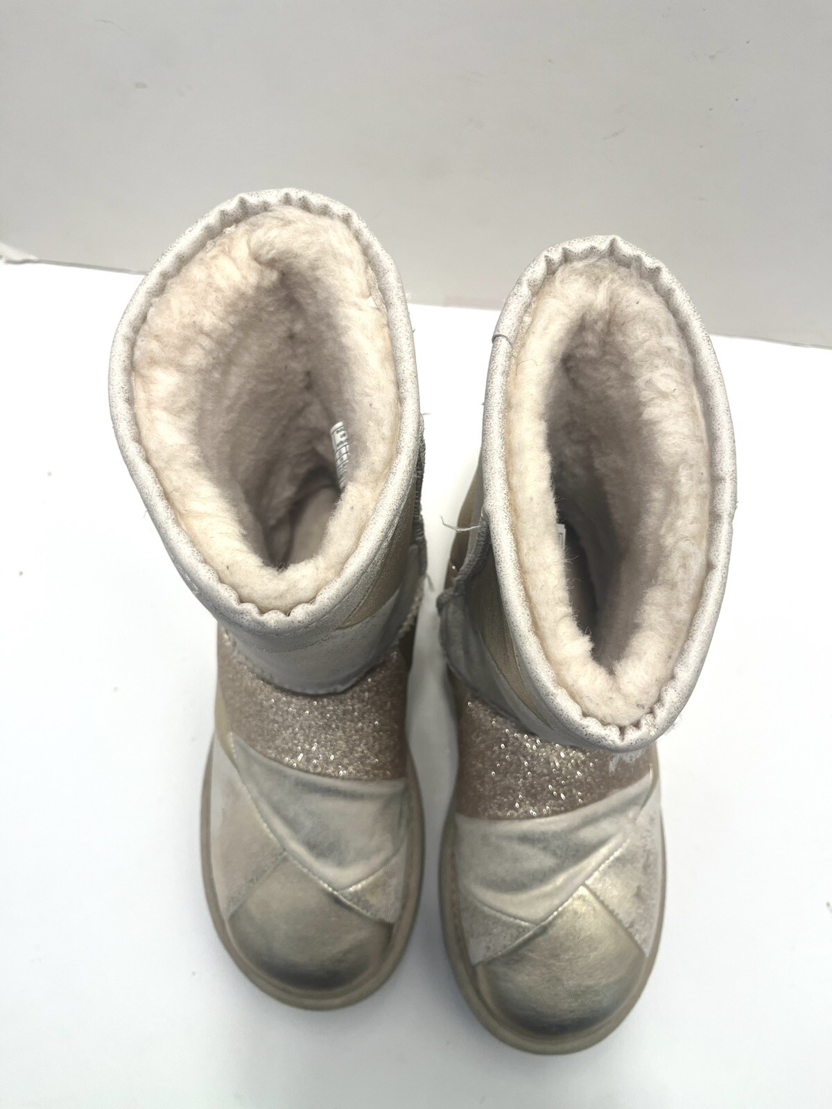 Rare UGG Classic Gold Glitter Patchwork Pull On S… - image 8