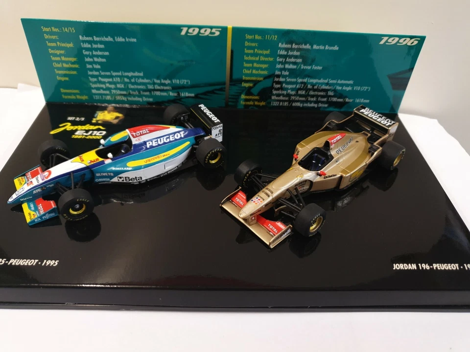 Juego Minichamps Jordan 195/96 Peugeot 3/5 1995/6 402 109596 Foto 2 de 4