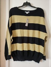 NWT Liz Claiborne Striped Sweater Sweater Size XL 123