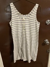NWT Madewell Sweater Dress Short Womens Medium Multicolor Striped Tank