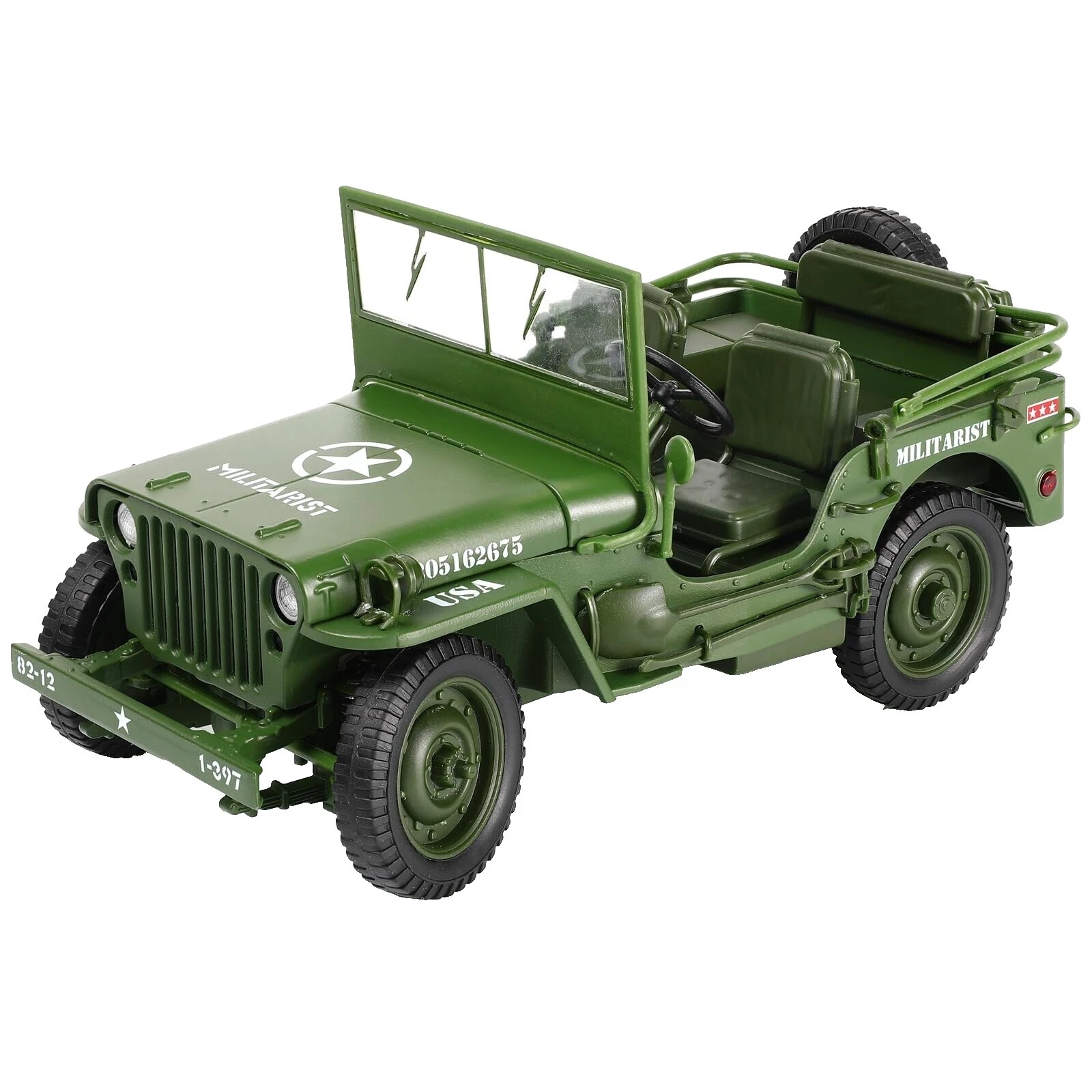 吉普塑料 1:18 比例压铸玩具车