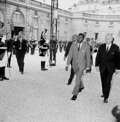 President Senegal Leopold Sedar Senghor Elysee Palace Jacques Focc- 1963 Photo 1