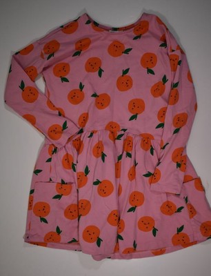 pink dress with oranges