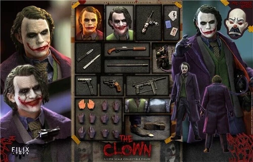 FILIX TOYS FX004 1/12 Joker Heath Ledger 6" Action Figure in stock - Picture 5 of 24