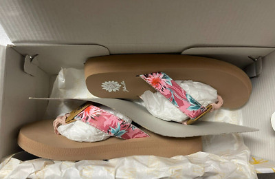Yellow box Youth Florisa 2 Flip Flops Sz 3