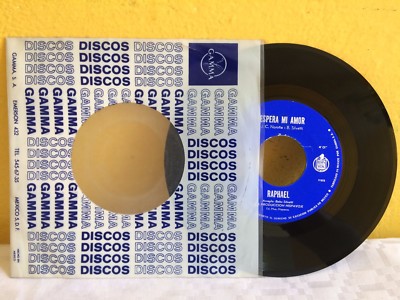 RAPHAEL -ESPERA MI AMOR / CON EL SOL DE LA MAÑANA- 1976 MEXICAN 7'' SINGLE CS