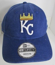 Kansas City Royals Hat MLB KC Fitted Medium 7 3/8" New Era 3D Embroidery Cap