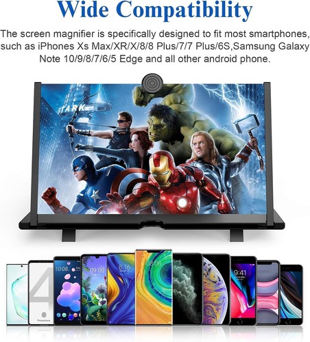 Portable 18" 3D HD Screen Amplifier for All Smartphones - Eye Protection Design - Picture 5 of 8