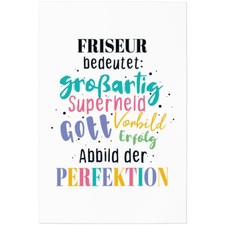 Friseur bedeutet Gott Vorbild Superheld großartig Abbild Perfektion 11001000674