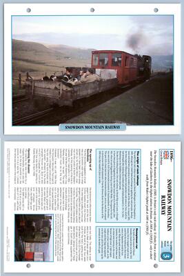 Snowdon Mountain Railway (2) - Golden Age - British - Legendary Trains Maxi Card