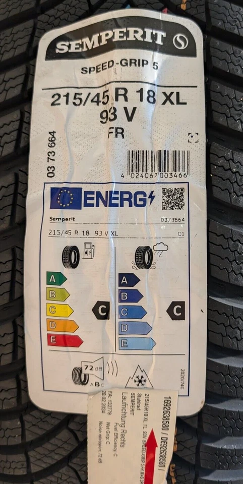 Winterkomplettrad-Satz Opel Astra L Peugeot 308 Elektro 215-45R18 Winterrad 111 - Bild 3 von 4