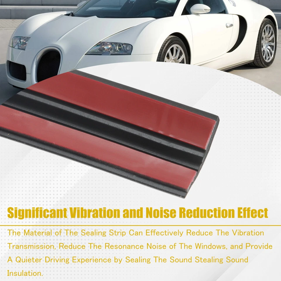 Sellos de goma de goma parabrisas delantero y trasero para Dodge Charger Avenger Foto 4 de 4