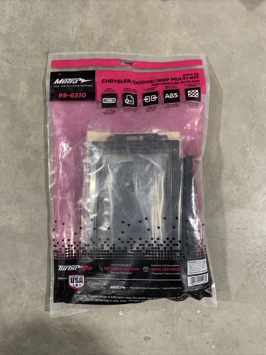 Metra 99-6514B Dash and Wiring Kit (Black) Install and connect a new