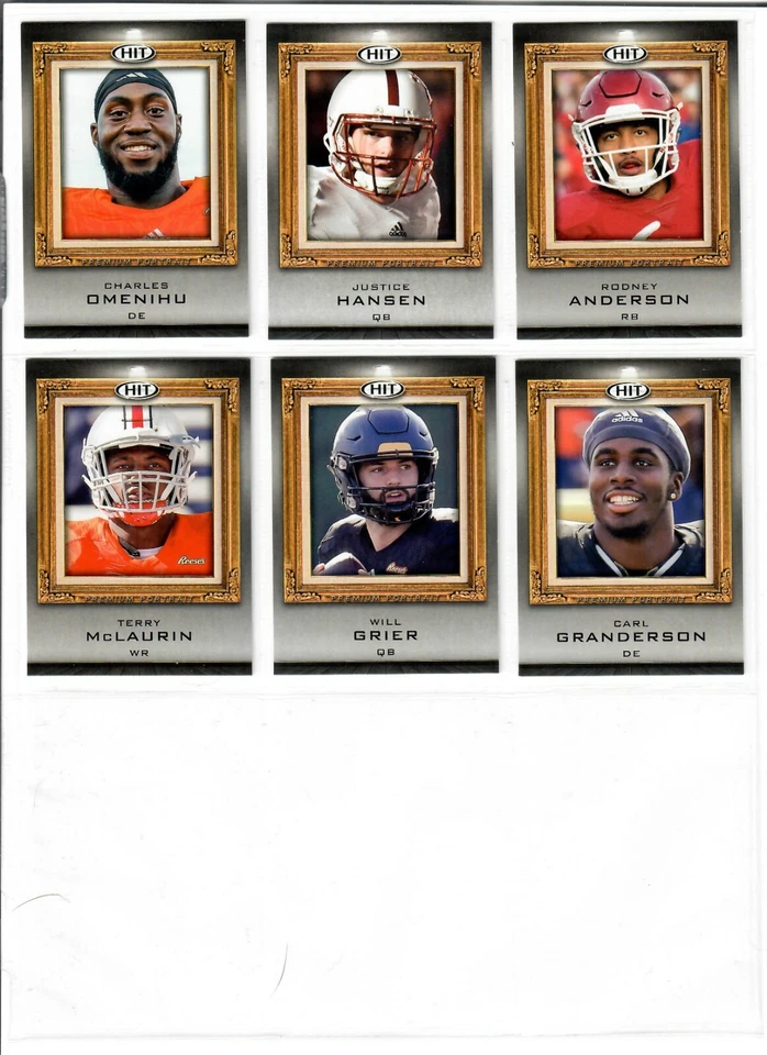 2019 Sage Hit Premier Draft PREMIUM PORTRAIT You Pick GRIER LOCK WEBER BROWN ++  - Image 2 of 2