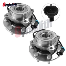 2x 4WD Front Wheel Bearing Hub Pair For Chevy Silverado GMC Sierra 2500 HD 8 Lug