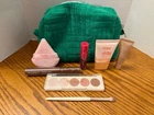 Ulta Beauty Collection 8 Pc. Makeup Gift Set Green Terry Cloth Cosmetic Bag NWT