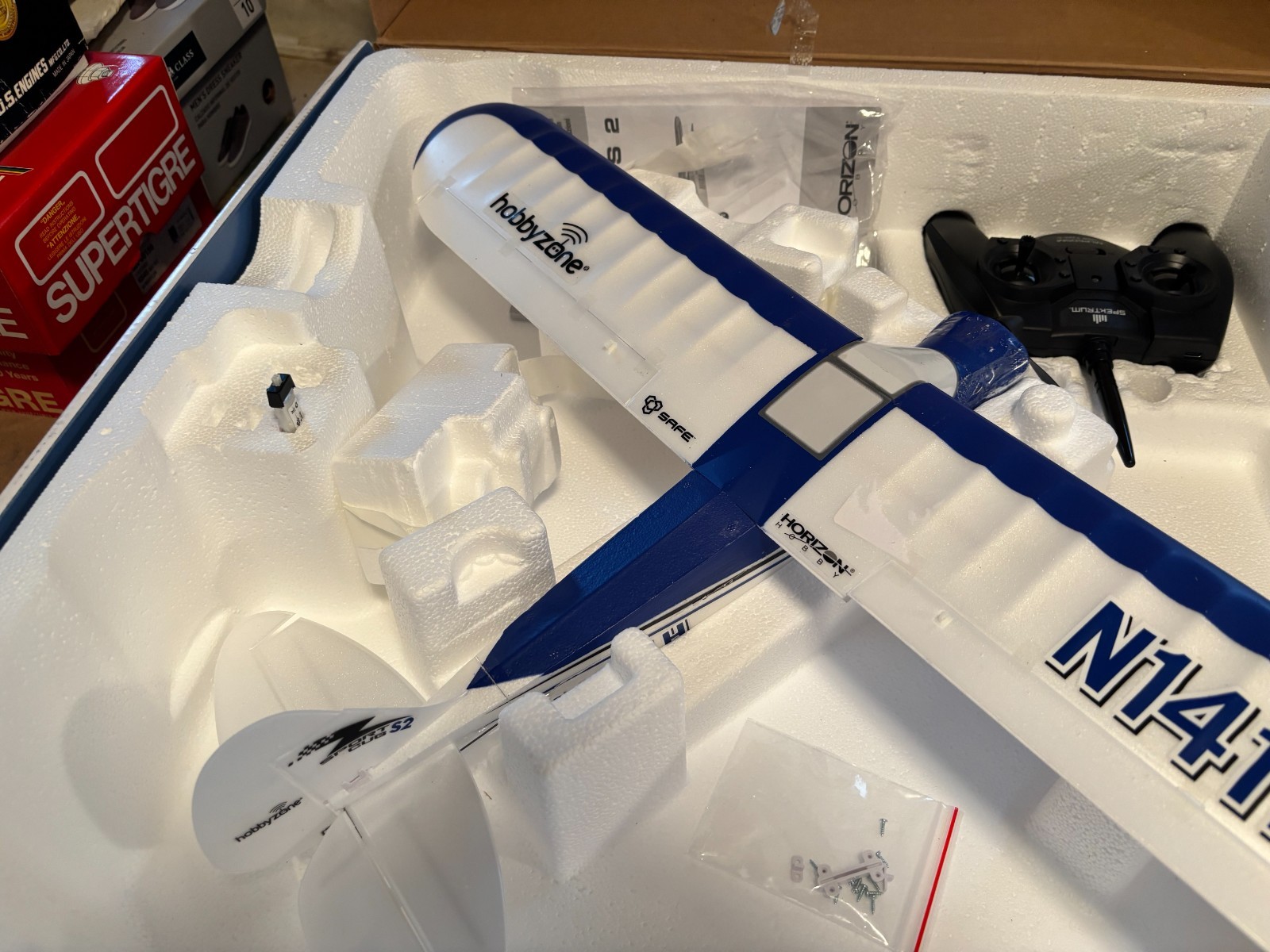 HobbyZone Sport Cub S RC Airplane RTF - Blue/White