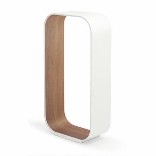 Pablo Contour LED Table Lamp (White/Walnut)
