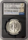 1945 Walking Liberty Half Dollar - NGC BU Bag Series Fragment - A323
