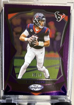 2024 Panini Certified - Cj Stroud Purple Mirror #18 FOTL /10 SSP TEXANS
