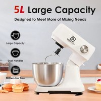 12 Speed Cake Electric Stand Mixer 5L 3in1 Food Mixing Bowl Blender Beater Dough