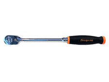 Snap On Tools 3/8” Drive ORANGE Soft Grip Long Handle Ratchet FHL80 NEAR MINT