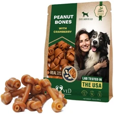 Pet Naturals Peanut Butter Dog Treats 10.6oz Cranberry Rawhide-Free Collagen