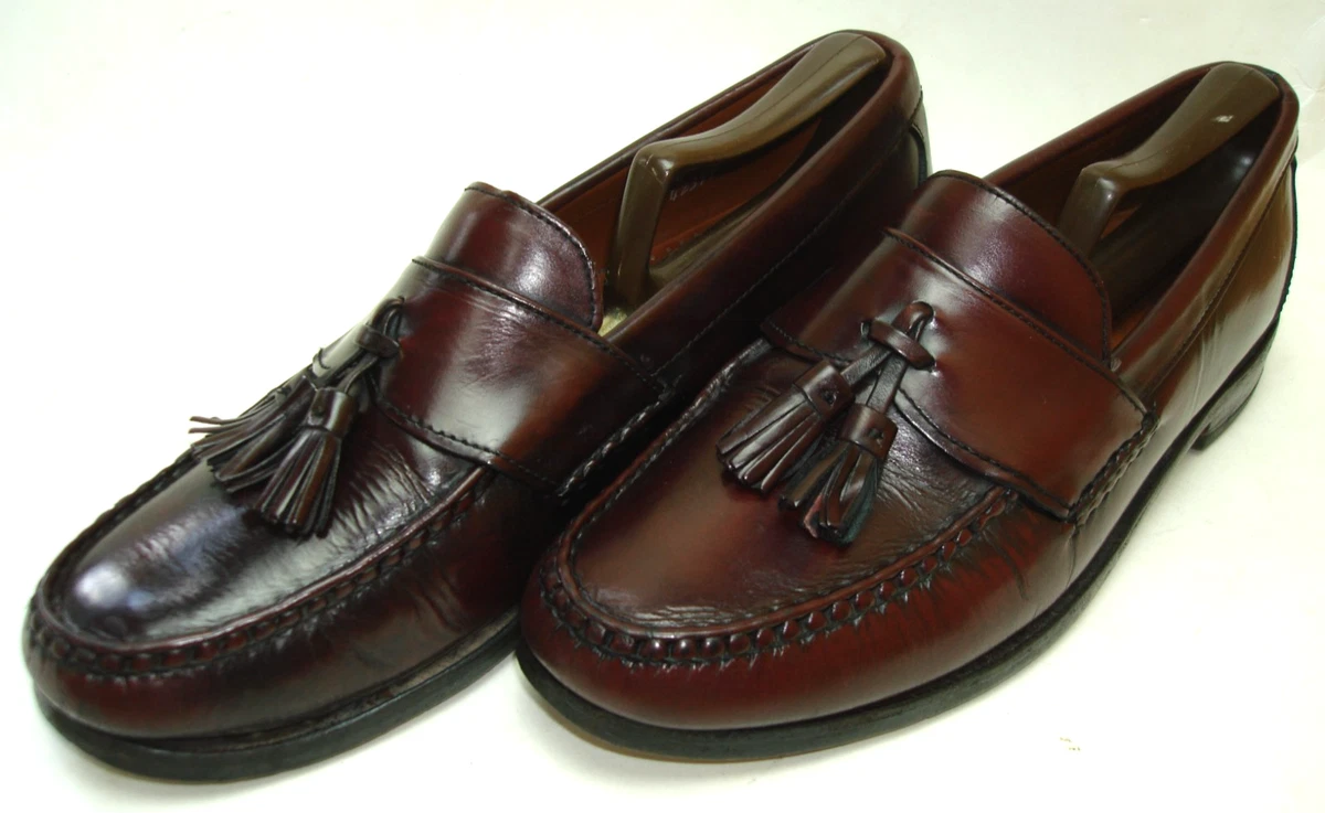Allen Edmonds Stowe Tassel Loafers Burgundy Brown Dress Shoes Mens Size 8.5 D Allen Edmonds Mens Stowe Loafer Dress Shoes | Mercari main image 4