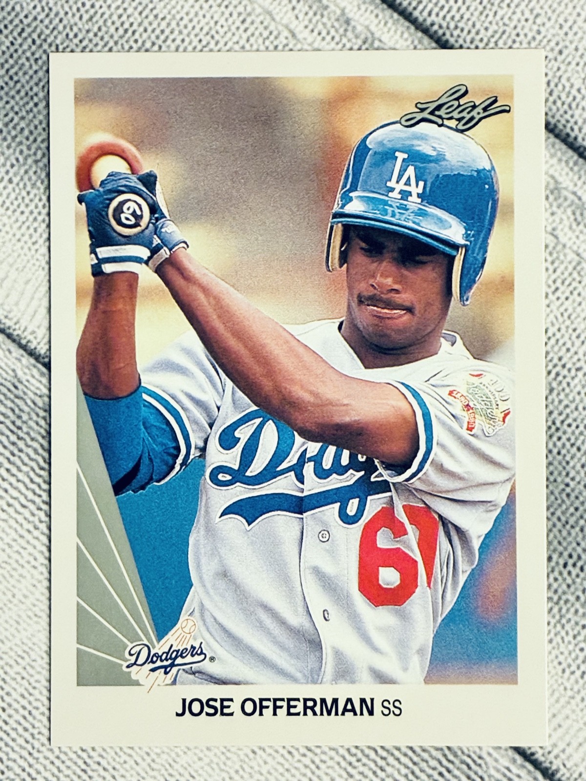 1990 Leaf - Jose Offerman #464 RC Dodgers