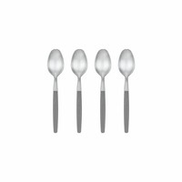 Blomus EspressolöFfel 4Er-Set Maxime Sharkskin, Edelstahl, Kunststoff, 11 Cm