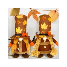 2 Pieces Fall Gnomes Plush Fall Thanksgiving Decorations for Home Table Décor