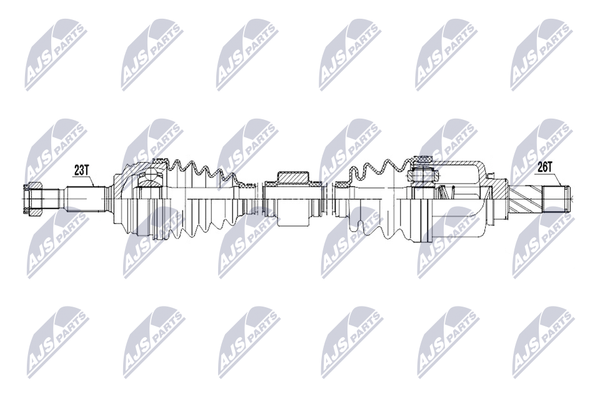 NTY Antriebswelle NPW-RE-243 FüR Dacia Renault Vorderachse Links 663 Mm-image