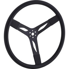 Black 3-spoke 17 Diameter Cushion Grip Steering Wheel 3 Inch Dish Black 3-spoke 17 Diameter Cushion Grip Steering Wheel 3 Inch Dish