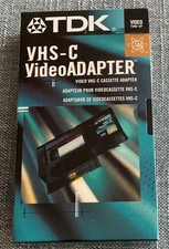 New  Sealed TDK VHS-C Video Adapter Video Cassette VHS-C to VHS VCR