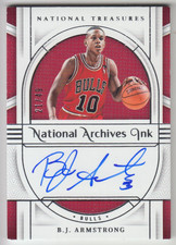 2023-24 Panini National Treasures B.J. Armstrong National Archives Ink Auto /49