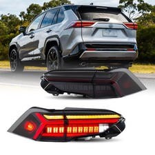 Hcmotion Led Tail Lights For Toyota Rav4 2019-2025 Smoked Rear Lamp Assembly