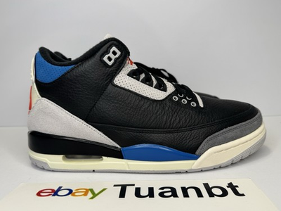 #ad BRAND NEW Nike Air Jordan 3 III Retro OG Rare Air Men#x27;s Black Blue IB8967 004 $114.99