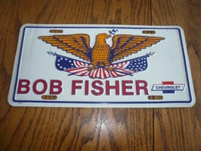 Vanity Plate Bob Fisher Chevrolet - 27012 - Vintage