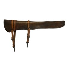 Antique WW1 U.S. Army Carbine Rifle Leather Scabbard Rock Island Arsenal 1910